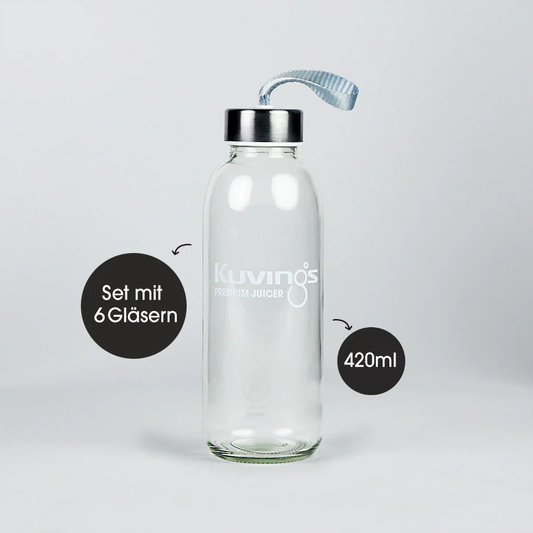 Kuvings Glass Bottle Set (420ml 6 pcs)